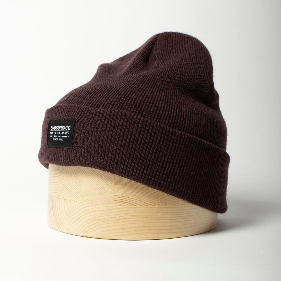 Sub Surface Fold Masthead Plum Beanie