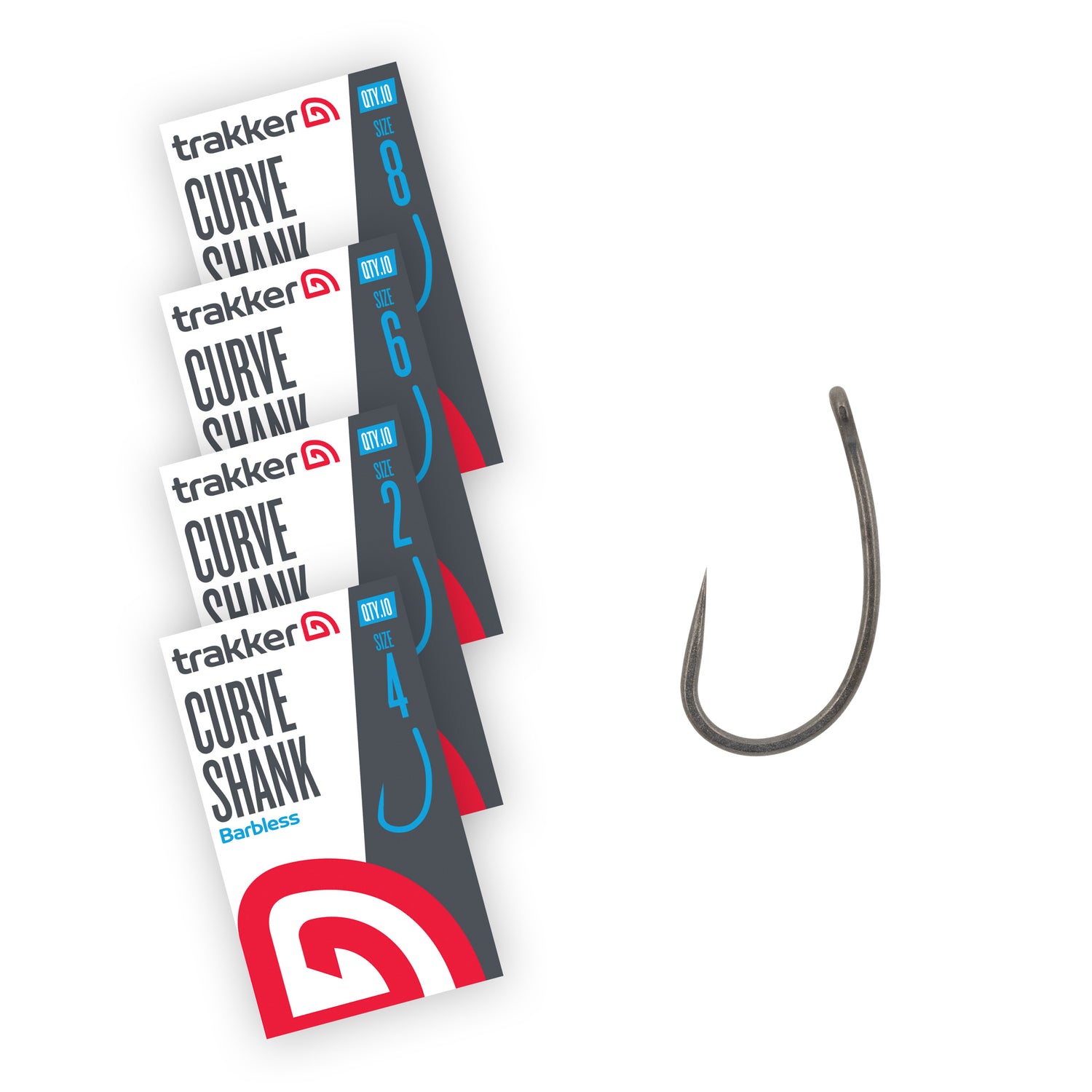 Trakker Curve Shank Hooks Barbless