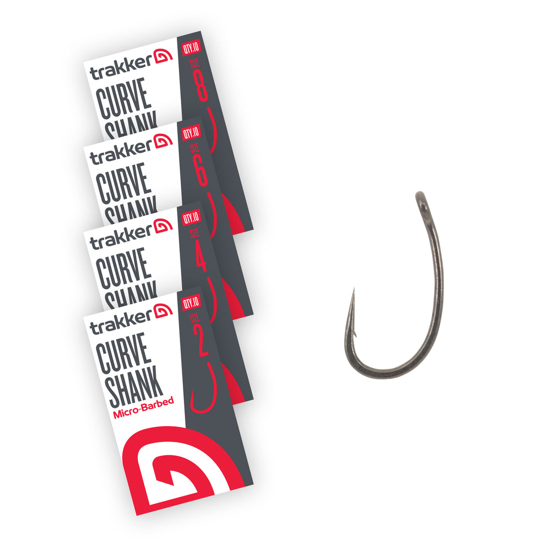 Trakker Curve Shank Hooks Micro Barbed