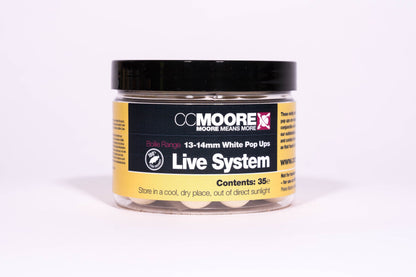 CC Moore Live System White Pop Ups 13/14mm