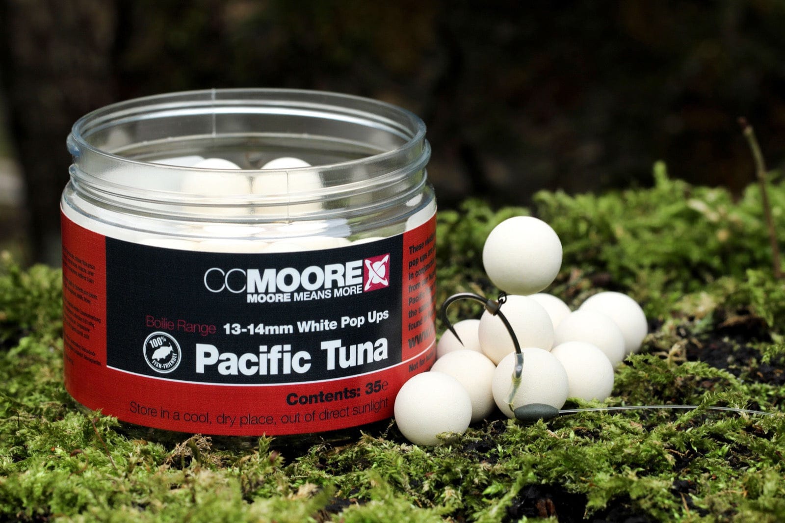 CC Moore Pacific Tuna White Pop Ups 13/14mm