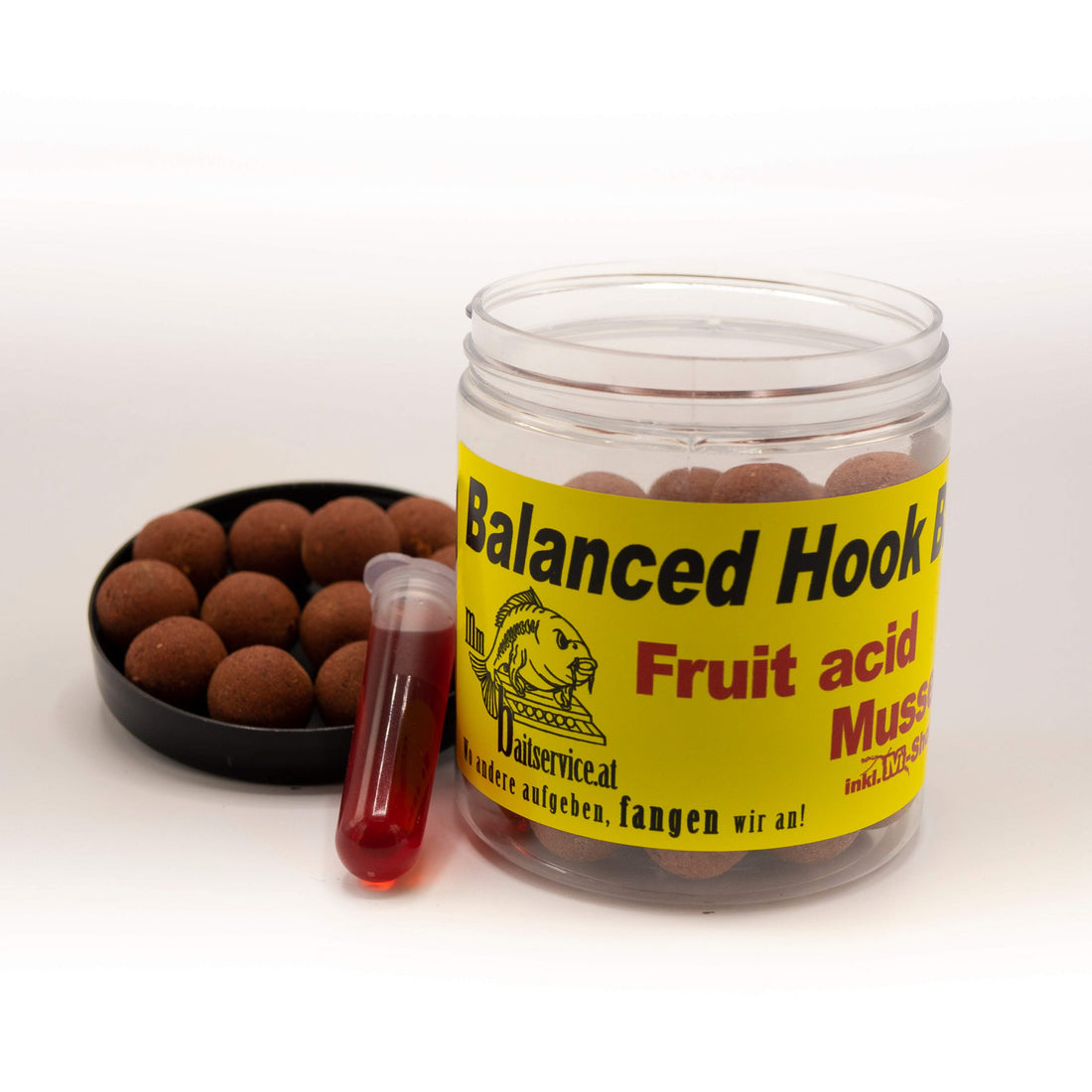 MM Baitservice Balanced Hookbaits Fruit Acid Mussel 16mm