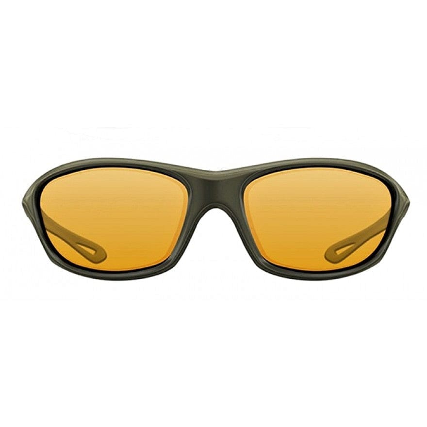 Sunglasses Wrap Gloss Olive/Yellow Lens