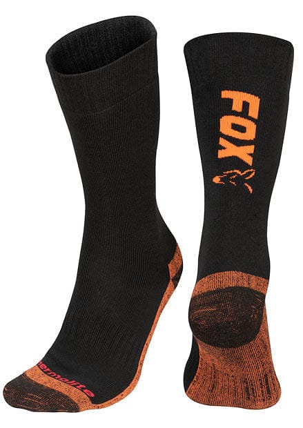 Fox Black/Orange Thermolite Long Socks Large